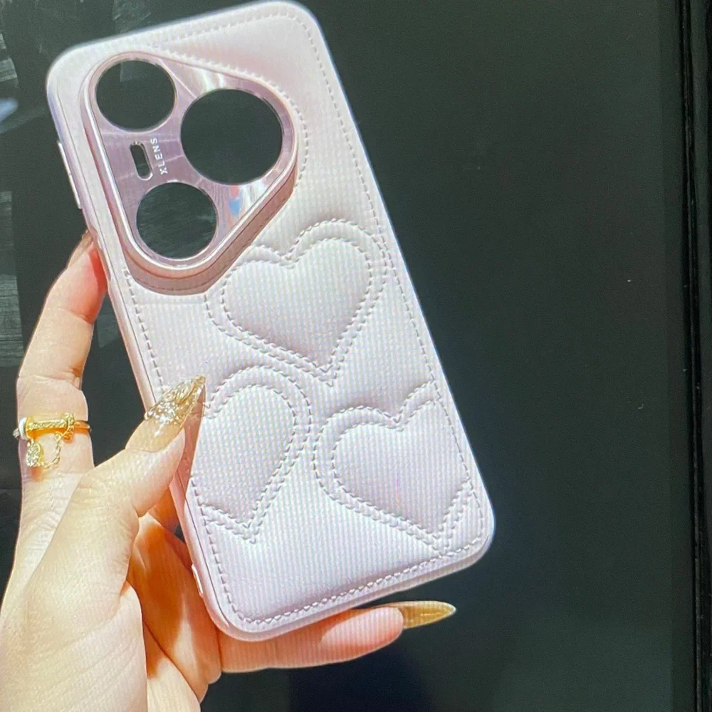 Pink Heart Design Phone Case
